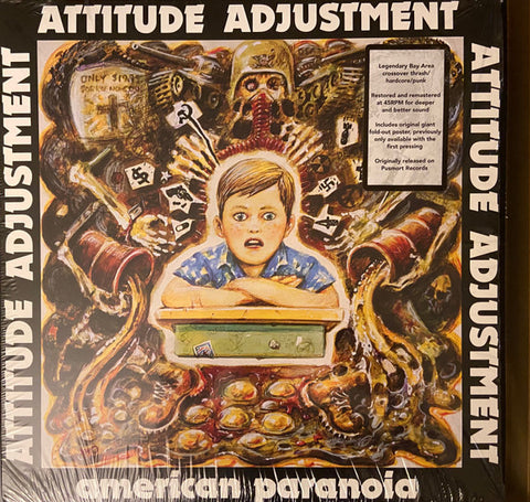 Attitude Adjustment - American Paranoia [w/ poster 1986] - New LP