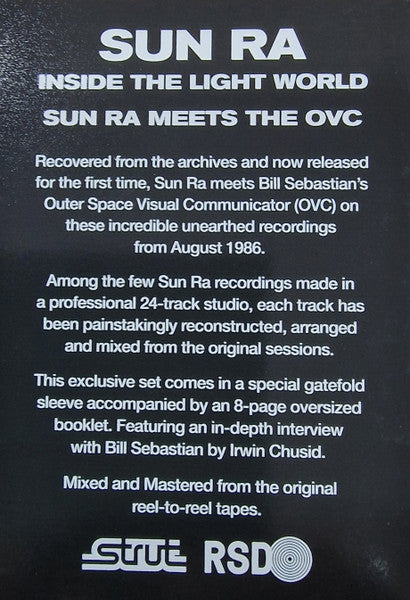 Sun Ra – Inside The Light World: Sun Ra Meets The OVC [2xLP VINYL w/ booklet IMPORT] – New LP