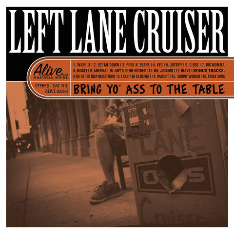Left Lane Cruiser –  Bring Yo' Ass To The Table [CLEAR ORANGE VINYL] – New LP