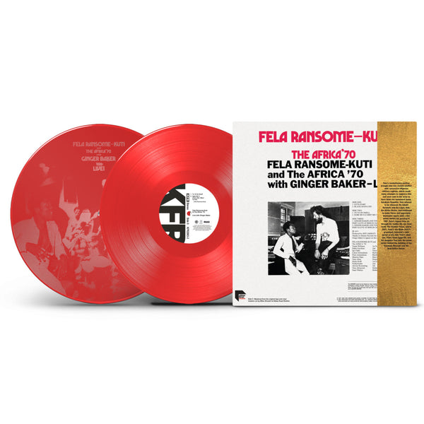 Kuti, Fela – Live with Ginger Baker 1971 [2xLP red vinyl 3-sider with Etching] – New LP