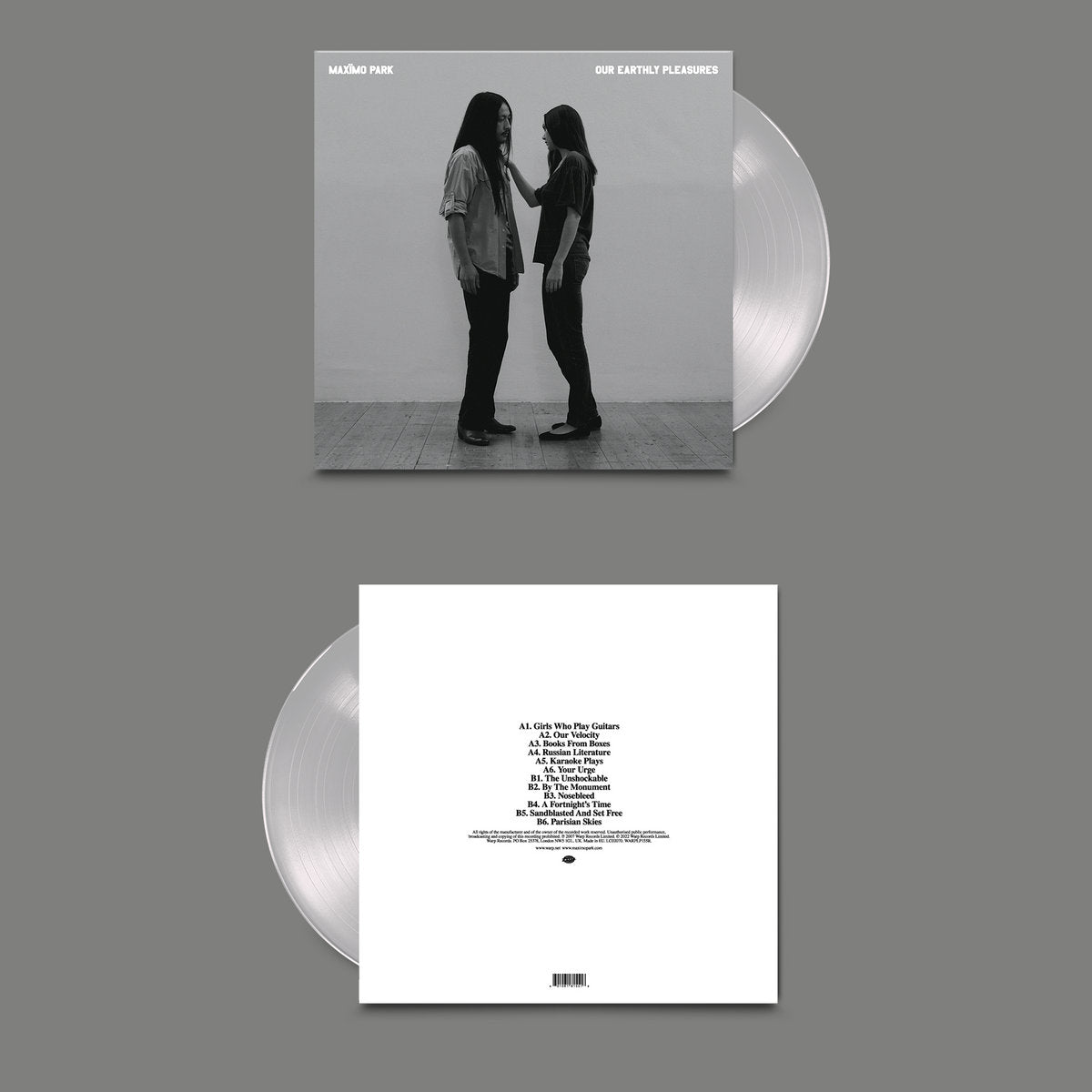 MAXIMO PARK OUR EARTHLY PLEASURES LPセット Maximo Park – Our Earthly Pleasures [Clear Vinyl IMPORT ] – New LP