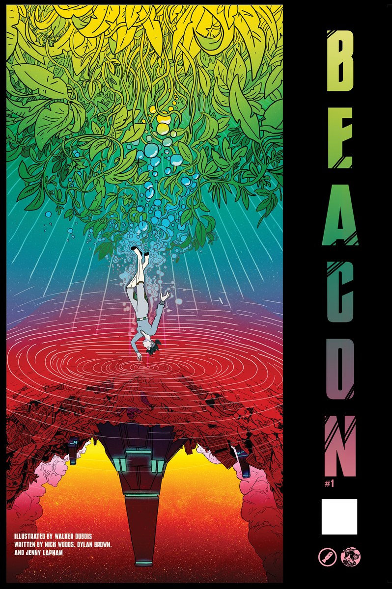 Beacon Comics 1 w/ 7" split (Direct Hit / Decent Criminal) [GREEN N