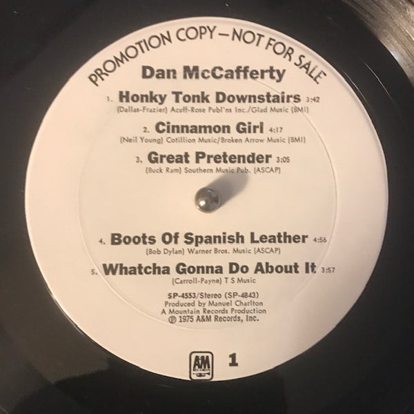 McCafferty, Dan – S/T [White Label Promo] – Used LP