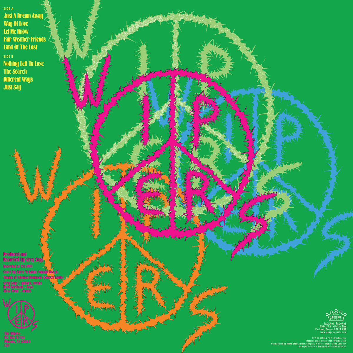 Wipers Land of the Lost [COLOR VINYL] New LP Green Noise Records