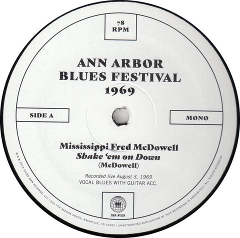 Mississippi Fred McDowell And Big Mama Thornton – Ann Arbor Blues Festival 1969 – Used 10"