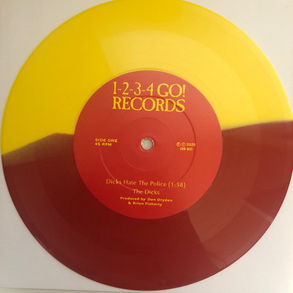 Dicks, the – The Dicks Hate The Police [YELLOW/RED Vinyl] - Used 7"