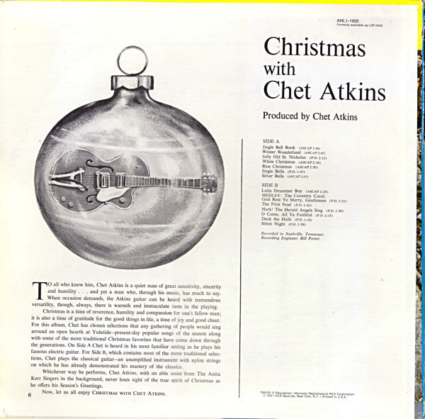 Atkins, Chet  – Christmas With...  – Used LP