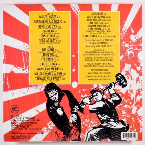 Authorities - Kung Pao Au Go Go [MARKED DOWN.  RED/WHITE SPLATTER VINYL] – New LP