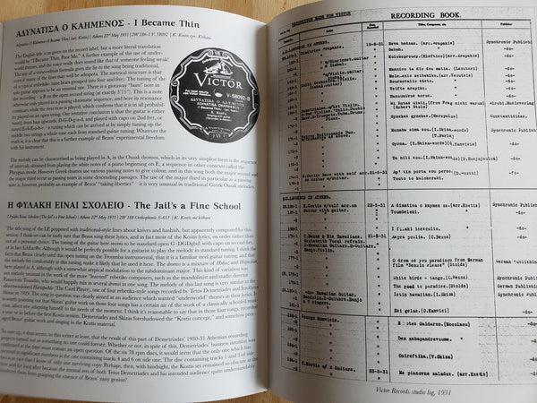 A. Kostis - The Jail's A Fine School [Greece 1930s! w/ booklet] – New LP