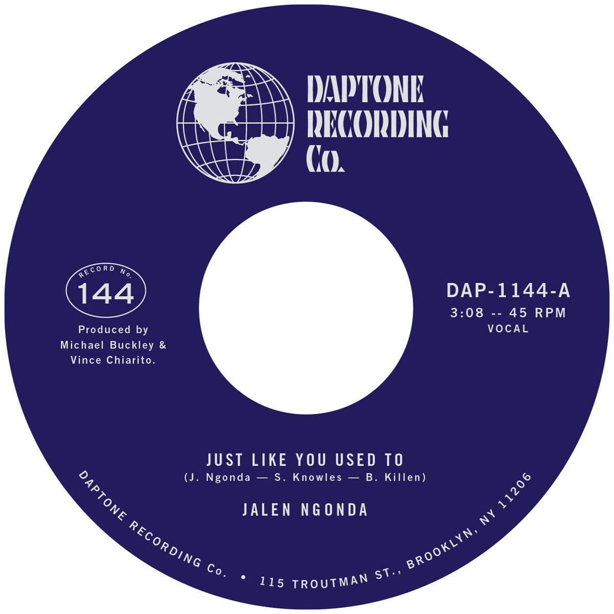 Ngonda, Jalen – Just Like You Used To / What A Difference She Made - New 7"