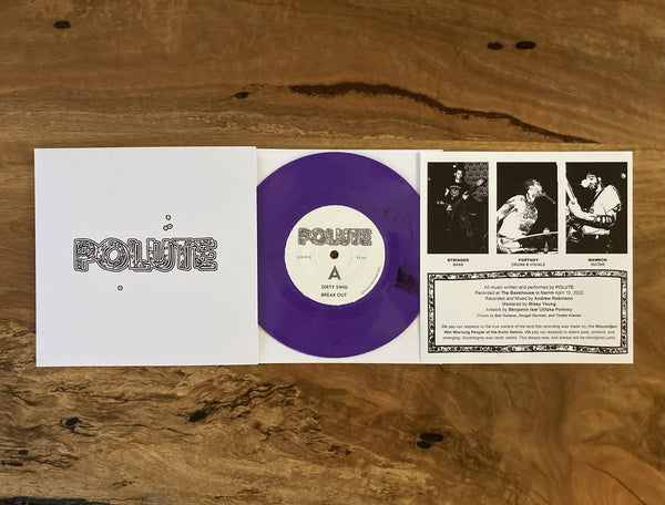 Polute -  S/T [IMPORT Blue Vinyl] – New 7"