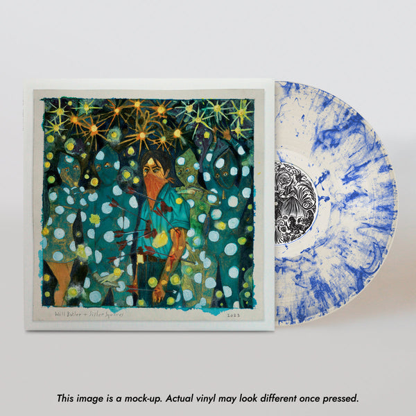 Butler, Will + Sister Squares - S/T [Blue/Natural Swirl PEAK VINYL] - New LP