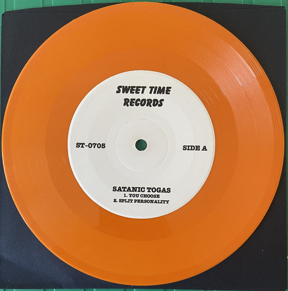 Satanic Togas – Your Choice [ORANGE VINYL] – New 7"