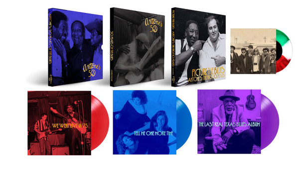 Various Artists – Antones: 50 Years of The Blues [BOXSET COLOR VINYL 4xLP + 7" + 200 Page Hardcover Book + 36 Page Book] – New LP