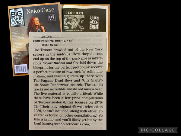 Testors – Prime Primitive: 1976 - 1977 [REMASTERED Deluxe Silver Edition or Standard Black Vinyl Edition] - New LP