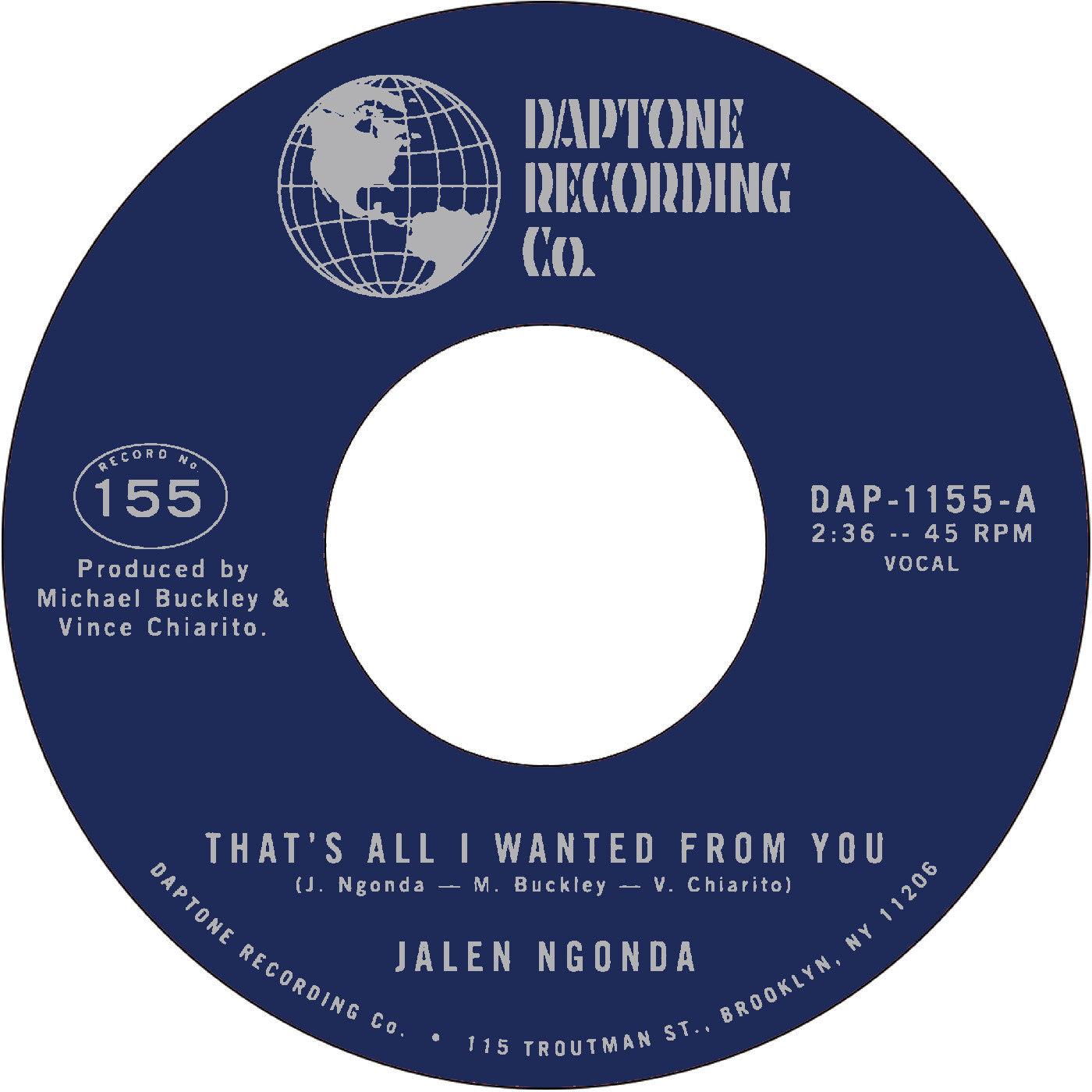 Ngonda, Jalen –  That's All I Wanted from You b/w So Glad I Found You - New 7"