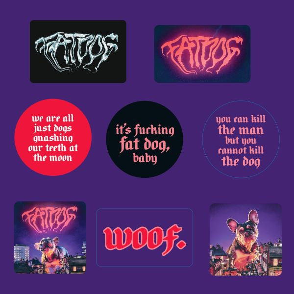 Fatdog – WOOF. [RED VINYL w/ bonus sheet of sticker] - New LP