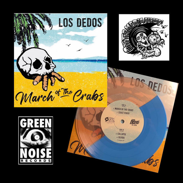 Dedos, Los – March Of The Crabs EP [Color vinyl; Surf Rock; UK] – New 7"