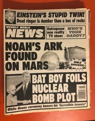 Weekly World News –  April 2002 — Used Magazine