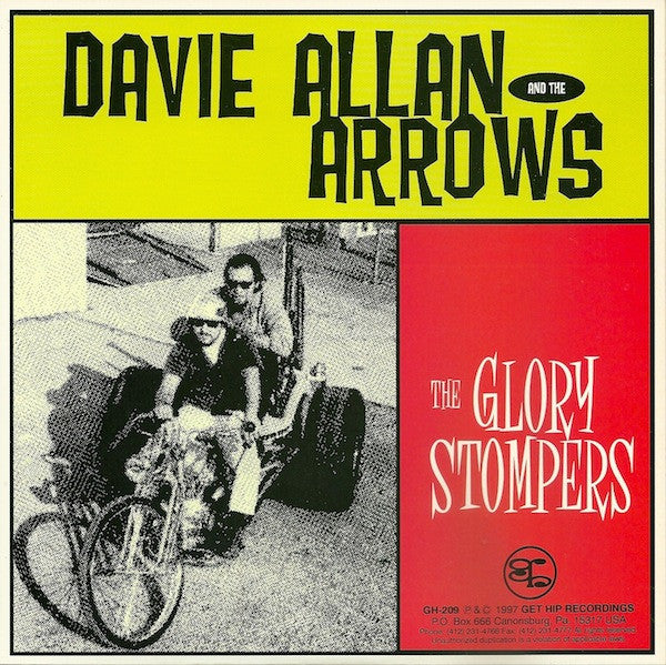DAVIE ALLAN & THE ARROWS – BORN LOSER'S THEME / THE GLORY STOMPERS [Yellow Vinyl] – New 7"