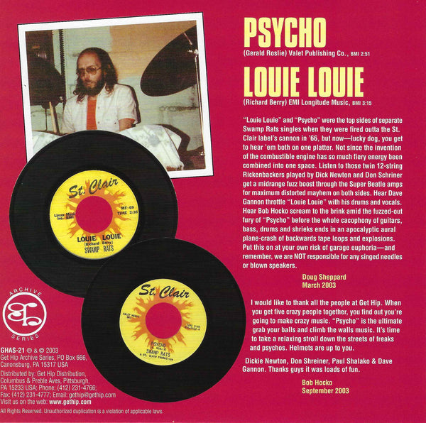 Swamp Rats – Psycho / Louie Louie – New 7"