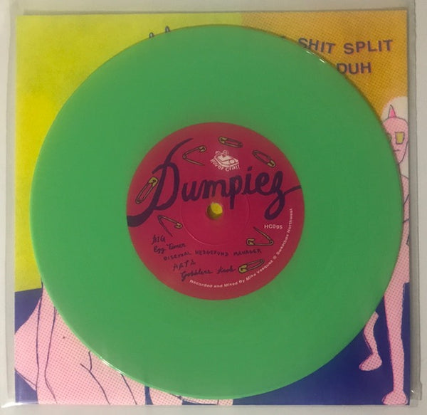 Dumpies / Night Court  - Shit Split Part Duh [GREEN NOISE EXCLUSIVE EDITION: Green Vinyl w/ risograph sleeves] – New 7"