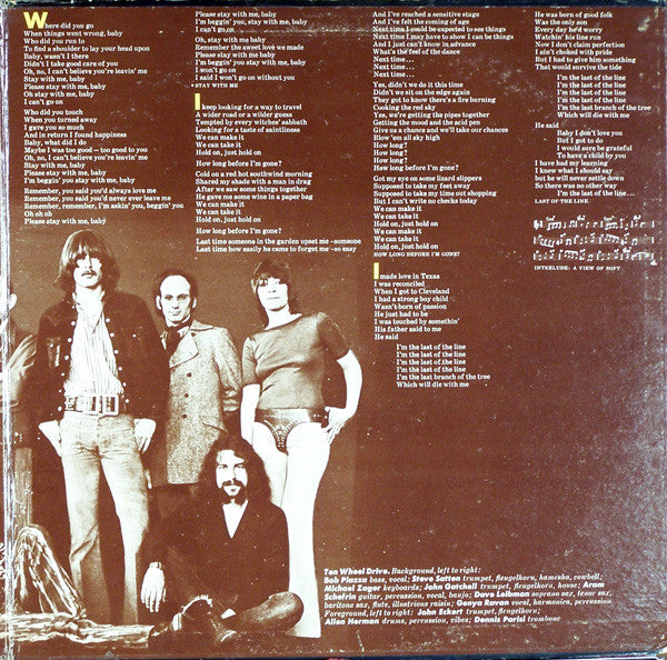 Ten Wheel Drive with Genya Ravan – Brief Replies - Used LP