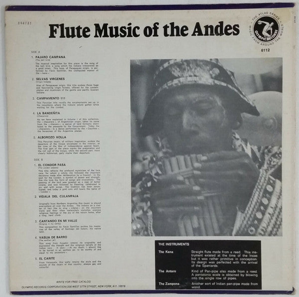 Flute Music of the Andes - Used LP