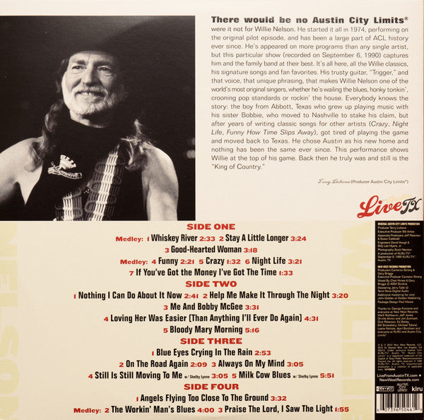 Nelson, Willie  – Live From Austin, TX [2xLP] – New LP