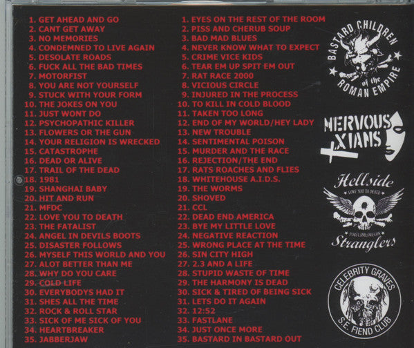 Various Artists (Celebrity Graves / Hellside Stranglers / Bastard Children / Nervous Christians) – Overkill 'Em All: 1990-2014 [2xCD] - Used CD