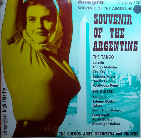 Buenos Aires Orchestra And Singers – Souvenir Of The Argentine [1956] - Used LP