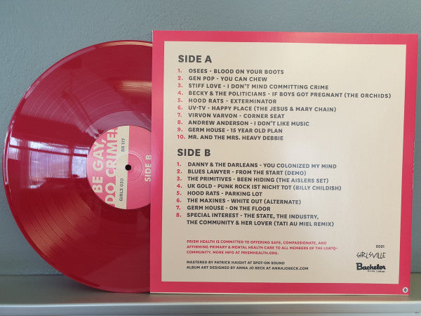 Various Artists ‎– Be Gay Do Crime [IMPORT Red Vinyl] – New LP