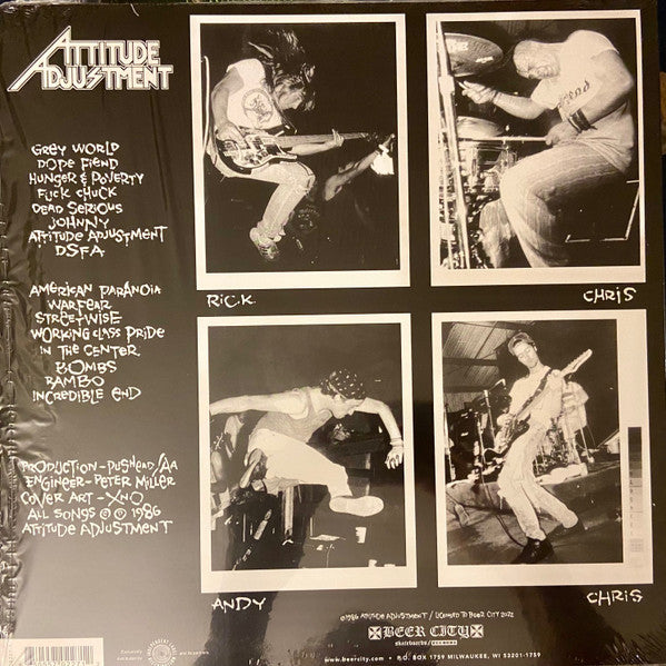 Attitude Adjustment - American Paranoia [w/ poster 1986] - New LP