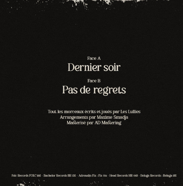 Lullies – Dernier Soir [IMPORT] – New 7"