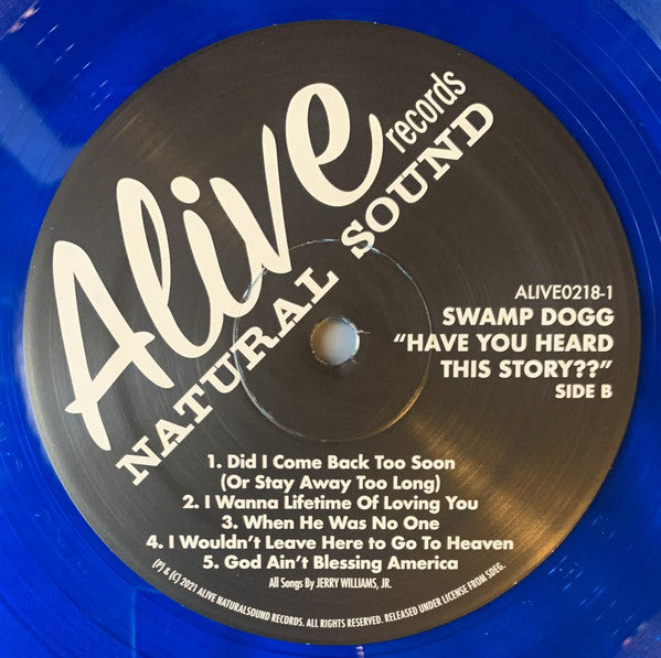 Swamp Dogg - Have You Heard this Story? [Blue Vinyl] - New LP