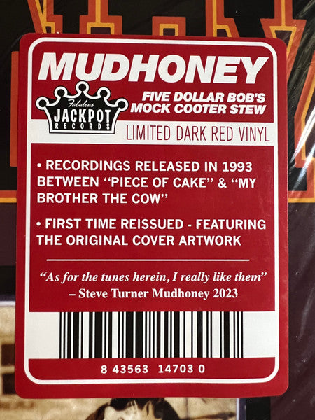 Mudhoney - Five Dollar Bob's Mock Cooter Stew [RED VINYL] - New 12"