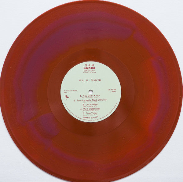 Supreme Jubilees – It'll All Be Over [MAROON & YELLOW VINYL] – New LP