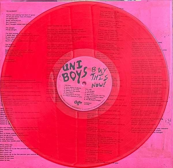 Uni Boys – Buy This Now! [RED VINYL] – New LP
