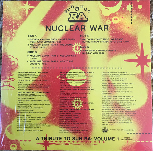 Various Artists – Red Hot & Ra - Nuclear War [SPLATTER VINYL 2xLP] – New LP