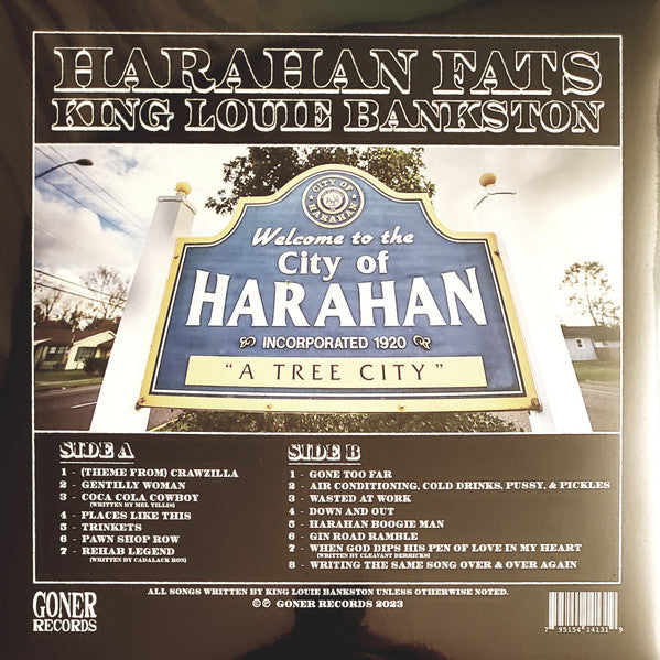 King Louie Bankston - Harahan Fats - New LP