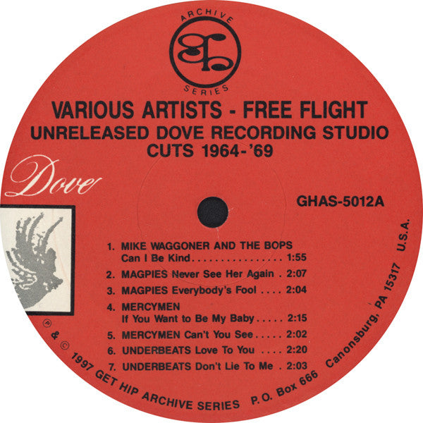 Various Artists –  Free Flight (Unreleased Dove Recording Studio Cuts 1964-'69) [2xLP] – New LP