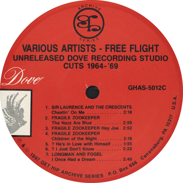 Various Artists –  Free Flight (Unreleased Dove Recording Studio Cuts 1964-'69) [2xLP] – New LP