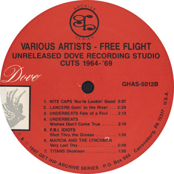 Various Artists –  Free Flight (Unreleased Dove Recording Studio Cuts 1964-'69) [2xLP] – New LP