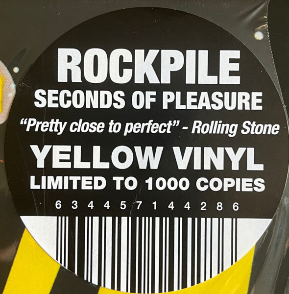 Rockpile - Seconds of Pleasure [YELLOW VINYL] - New LP