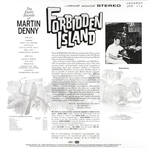 Denny, Martin - Forbidden Island [RED VINYL] - New LP