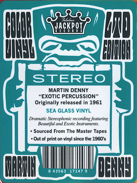 Denny, Martin - Exotic Percussion [Sea Glass VINYL] - New LP