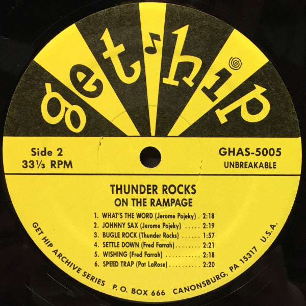 THUNDER ROCKS – ON THE RAMPAGE! [Detroit circa 1960] - New LP