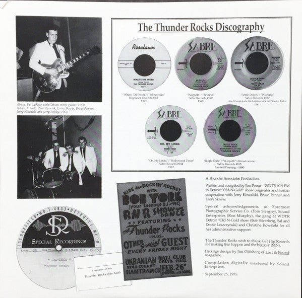 THUNDER ROCKS – ON THE RAMPAGE! [Detroit circa 1960] - New LP – Green ...