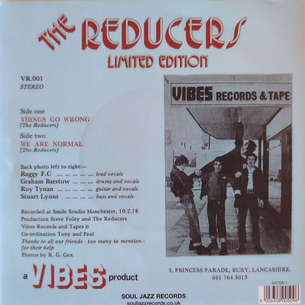 Reducers, The – Limited Edition: "Things Go Wrong" / "We Are Normal" [IMPORT] - New 7"