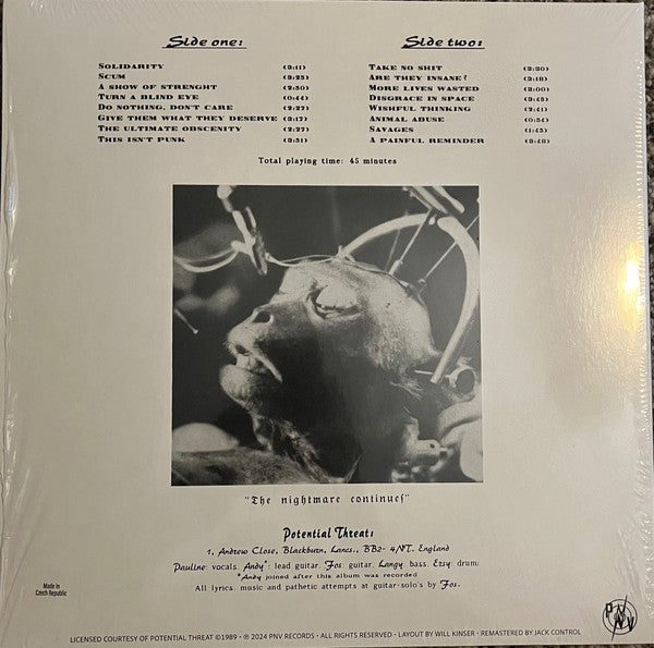 Potential Threat - Never Again - New LP